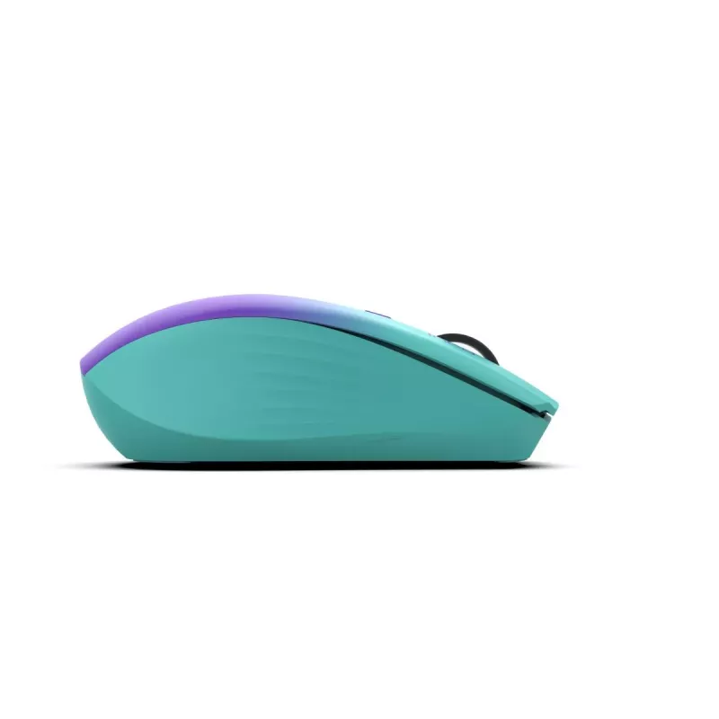 Ratón inalámbrico INCA Iwm-511rm – RF inalámbrico + Bluetooth + USB Type-C – 1600 dpi – 6 botones – verde violeta