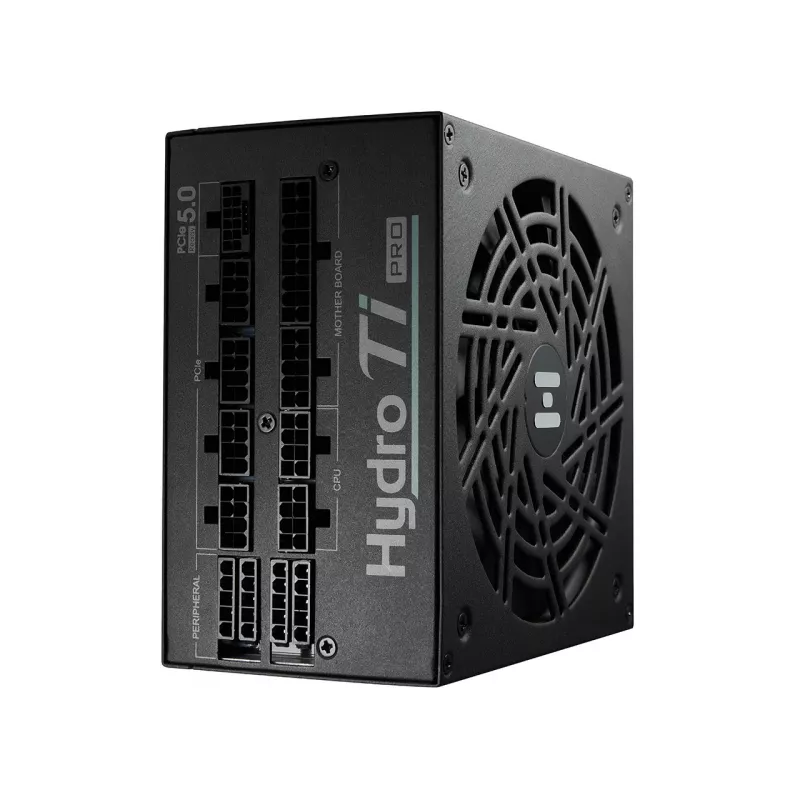 Fuente de alimentación FSP Hydro Ti PRO 1000W ATX ATX3.1 negra, 1000 W, 100 - 240 V, 50/60 Hz, 13-6 A, 120 W, 1000 W