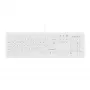 Contour Design Active Key Contour ClassicClean teclado médico con cubierta extraíble, formato completo, con cable, blanco, DE C8100