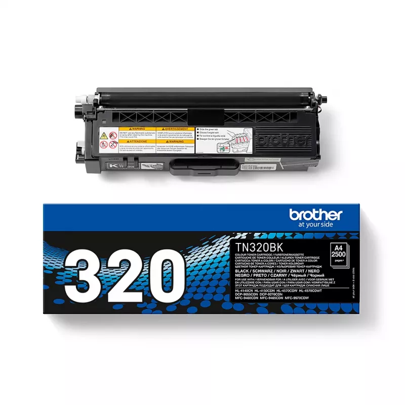 Cartucho de tóner Brother TN-320BK 1 unidad original negro