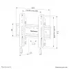 Neomounts WL30S-850BL12 soporte de pared para TV 24-65 pulgadas - fijo - con bloqueo - montaje rápido