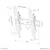 Soporte de pared para TV Neomounts WL35S-850BL14 Peso máx. 50 kg 32-75 pulgadas