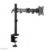 Soporte de escritorio para monitor Neomounts NM-D135BLACK de movimiento completo, abrazadera/pasacables, 10-27 pulgadas, 8 kg, VESA 75x75/100x100, acero, negro