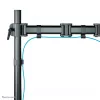 Soporte de escritorio para monitor Neomounts NM-D135BLACK de movimiento completo, abrazadera/pasacables, 10-27 pulgadas, 8 kg, VESA 75x75/100x100, acero, negro