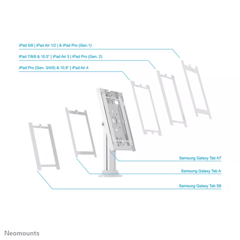 Neomounts DS15-640WH1 soporte para tablet de sobremesa 9,7-11 pulgadas - con bloqueo