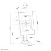 Neomounts DS15-640WH1 soporte para tablet de sobremesa 9,7-11 pulgadas - con bloqueo