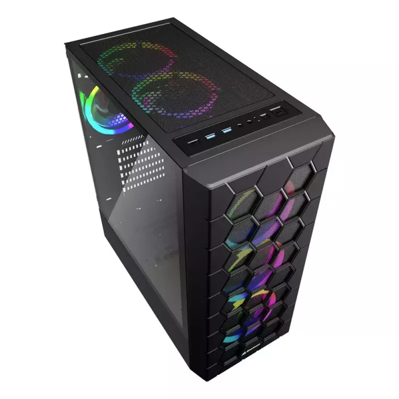 Caja PC Sharkoon RGB HEX Desktop Negro