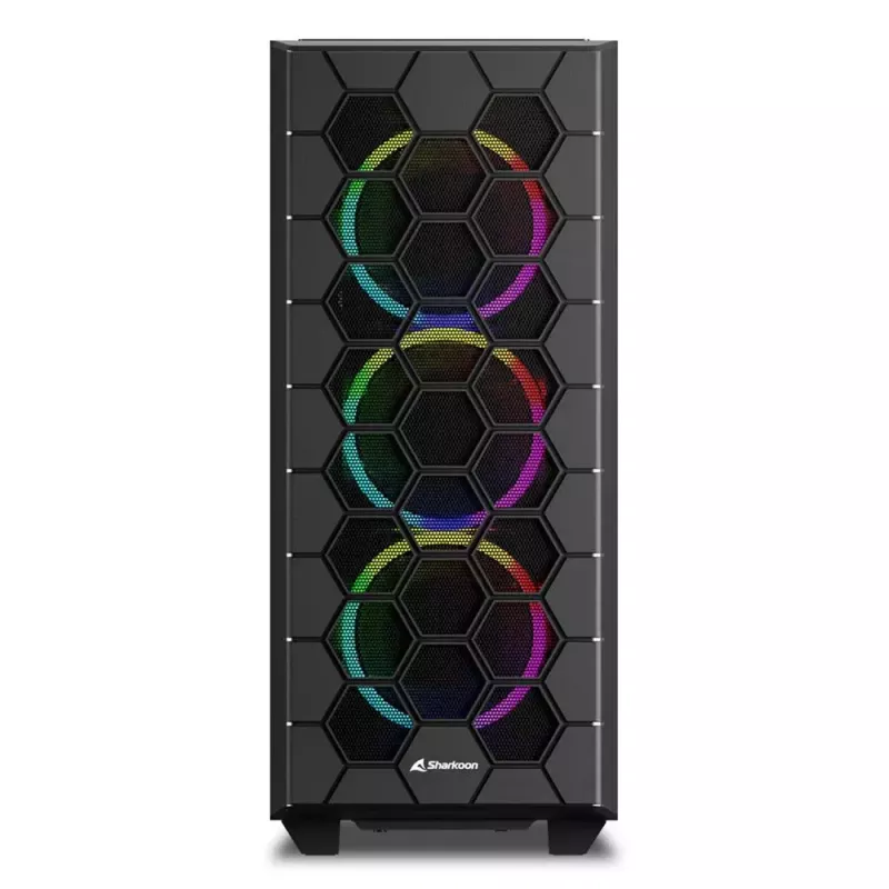 Caja PC Sharkoon RGB HEX Desktop Negro