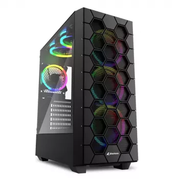 Caja PC Sharkoon RGB HEX Desktop Negro