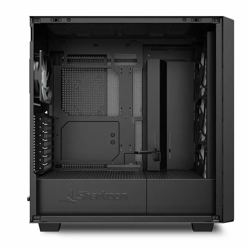 Caja de PC Sharkoon REBEL C70G RGB Full Tower Negra, Madera