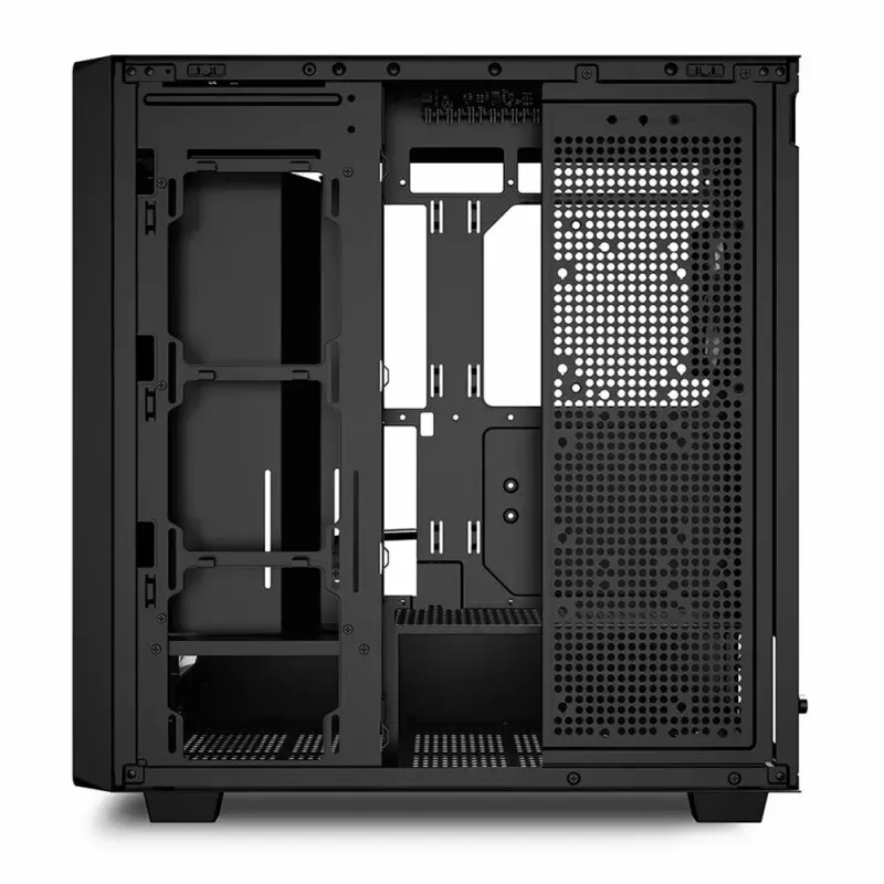 Caja de PC Sharkoon REBEL C70G RGB Full Tower Negra, Madera
