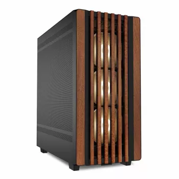 Caja de PC Sharkoon REBEL C70M RGB Full Tower Negra, Madera