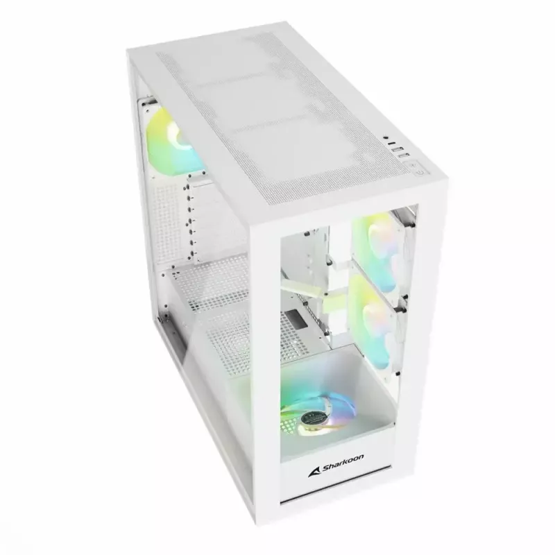 Caja de PC Sharkoon Rebel C60 Midi-Tower Blanca