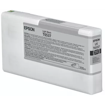 Cartucho de tinta Epson T6537 negro claro (200ml), negro claro, tinta pigmentada, 200 ml, 1 ud.