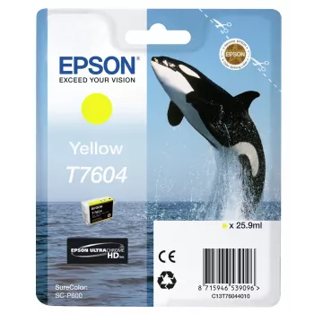 Cartucho de tinta Epson T7604 amarillo