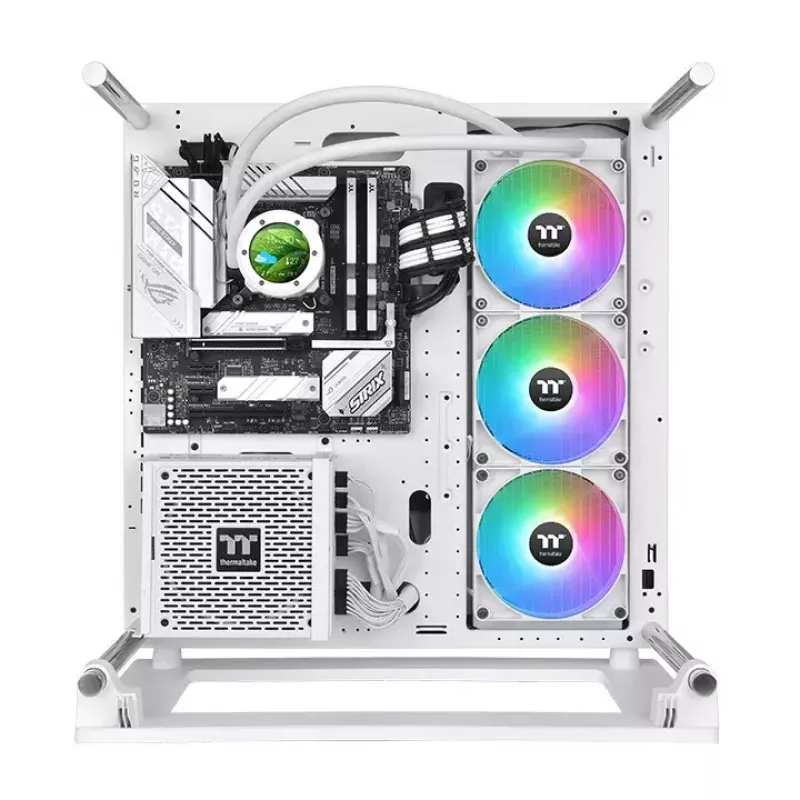 Thermaltake TH420 V2 Ultra ARGB Sync Snow Edition (CL-W407-PL14SW-A) refrigeración líquida All-in-One para CPU, 420 mm, 3x 140 mm, 3,02 mmH2O, blanco