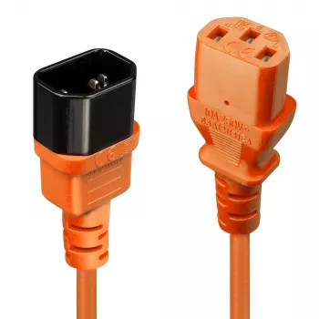 Lindy Cable de extensión IEC de 2m, Naranja
