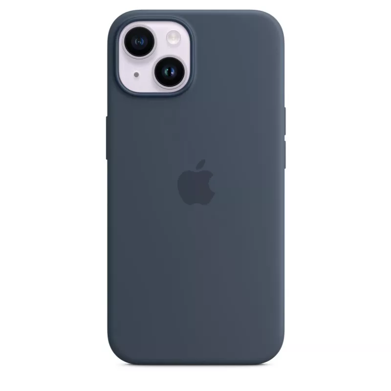 APPLE iPhone 14 - Funda de silicona con MagSafe - Storm Blue