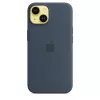 APPLE iPhone 14 - Funda de silicona con MagSafe - Storm Blue