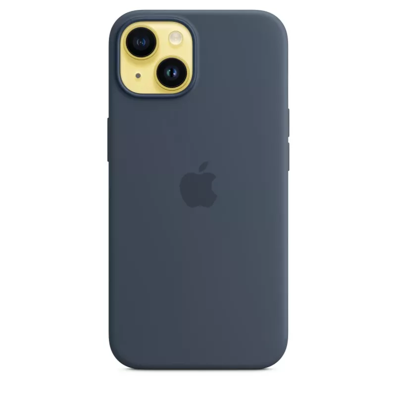 APPLE iPhone 14 - Funda de silicona con MagSafe - Storm Blue