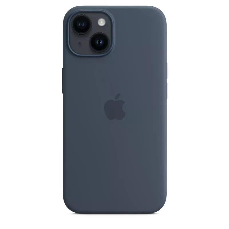 APPLE iPhone 14 - Funda de silicona con MagSafe - Storm Blue