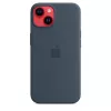 APPLE iPhone 14 - Funda de silicona con MagSafe - Storm Blue