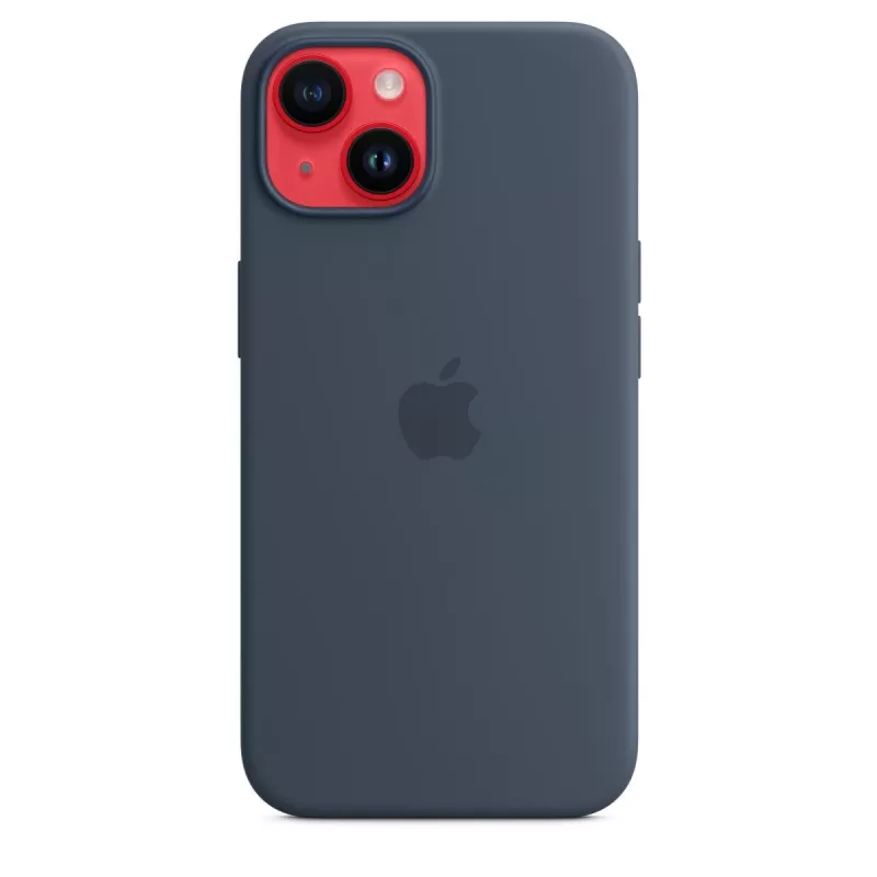 APPLE iPhone 14 - Funda de silicona con MagSafe - Storm Blue