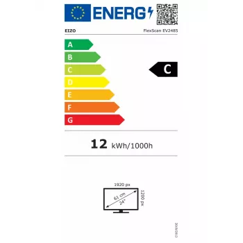 EIZO FlexScan EV2485-WT Monitor de ordenador 61,2 cm (24,1