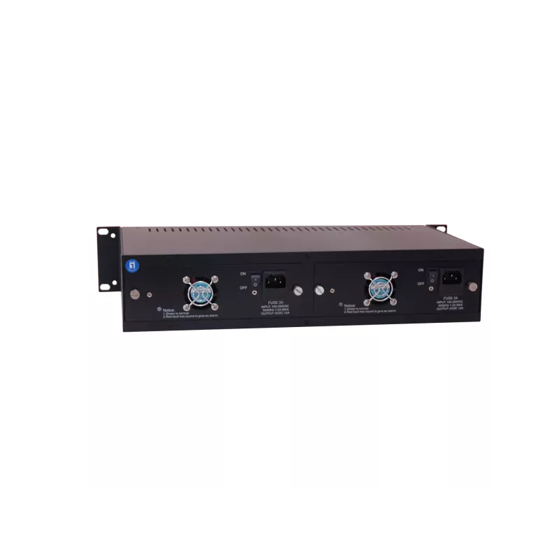 LevelOne Chasis convertidor de medios de 14 ranuras, 100-265 V, 50 - 60 Hz, 0 - 50 °C, -10 - 70 °C, 5 - 90%, CE, FCC