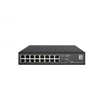 Switch gestionado LevelOne Hilbert 10 inch 16-Port Gigabit Smart Lite Switch