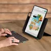 Funda con teclado Logitech Flip Folio QWERTZ Alemán para iPad Pro/Air 11 pulgadas, Bluetooth, Grafito, batería 90 mAh
