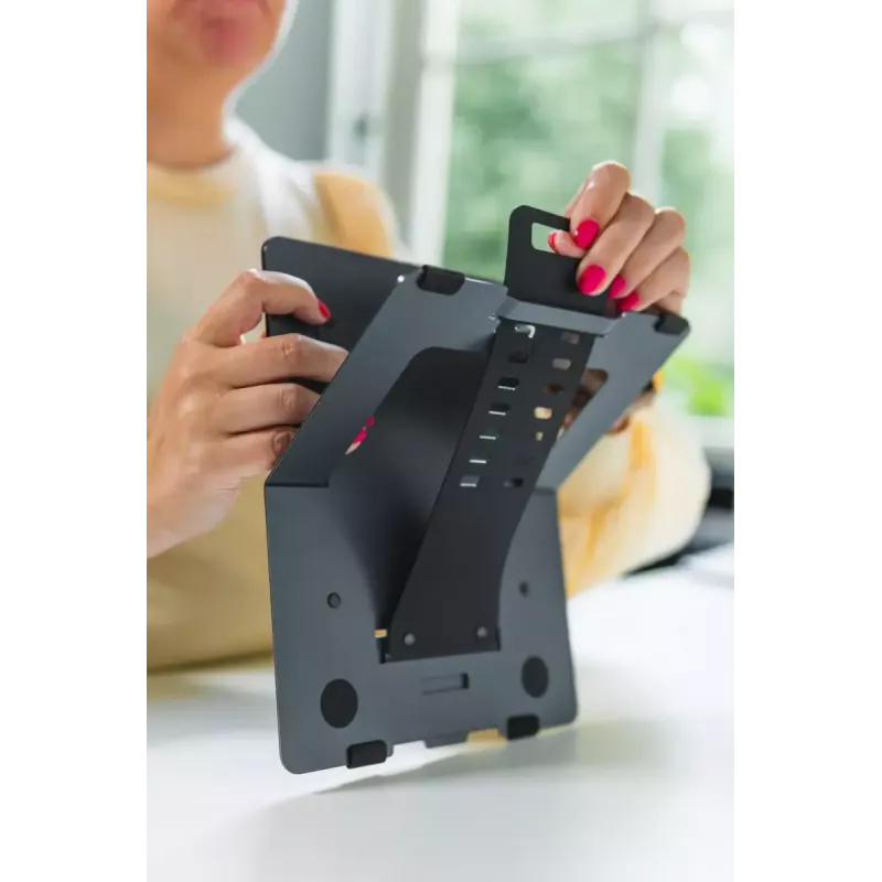 Soporte para portátil BakkerElkhuizen FlexTop 170 Negro Gris oscuro Aluminio Goma Acero