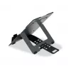Soporte para portátil BakkerElkhuizen FlexTop 170 Negro Gris oscuro Aluminio Goma Acero