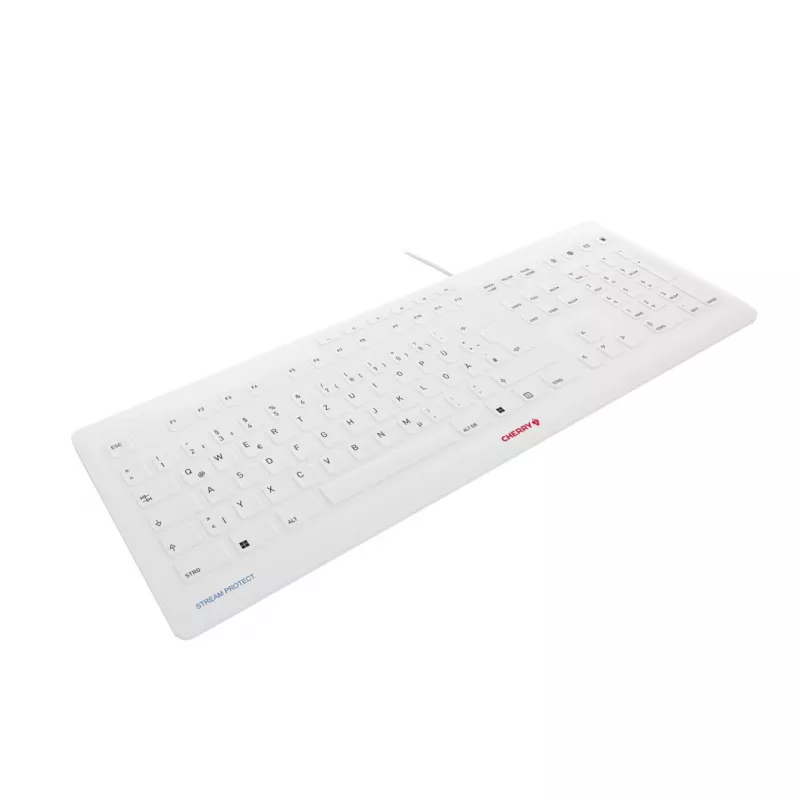 CHERRY Stream Teclado JK-8502DE-0 USB QWERTZ Alemán Gris Cableado 115 teclas
