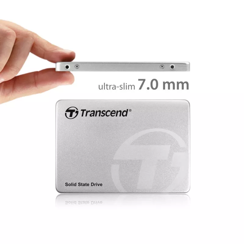 TRANSCEND SSD 370 128GB 2.5in SATA Ill 6gb/s Mlc Carcasa de aluminio