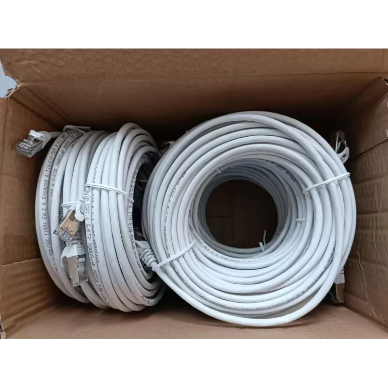 Equip Cable de red Cat.6 S/FTP, 10,0 m, Blanco, 9 uds./set