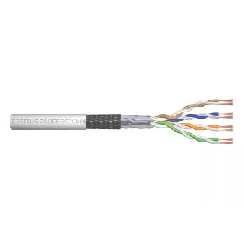 Cable de instalación DIGITUS - Cat 5e - SF/UTP - AWG 26/7 - 100m - gris