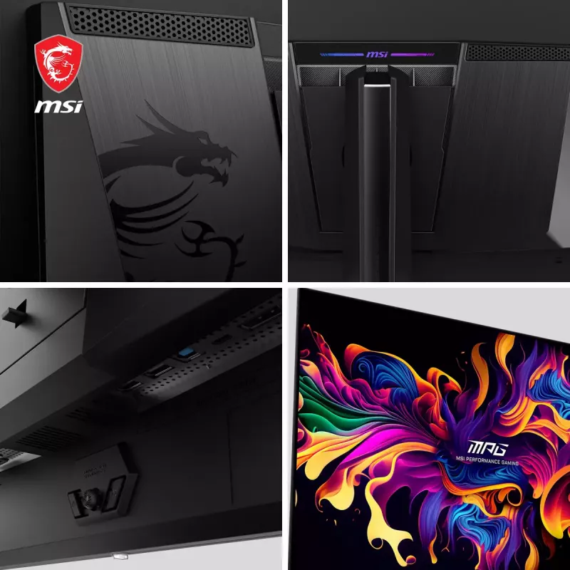 Monitor de ordenador MSI MPG 321URXDE QD-OLED 80 cm (31,5 pulgadas) 3840 x 2160 píxeles 4K Ultra HD Negro