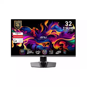 Monitor de ordenador MSI MPG 321URXDE QD-OLED 80 cm (31,5 pulgadas) 3840 x 2160 píxeles 4K Ultra HD Negro