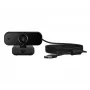 HP 435 FHD cámara web (77B10AA), 2 MP, 1920 x 1080, 30 fps, USB-A 2.0, enfoque automático, cubierta de privacidad, micrófono doble, negro