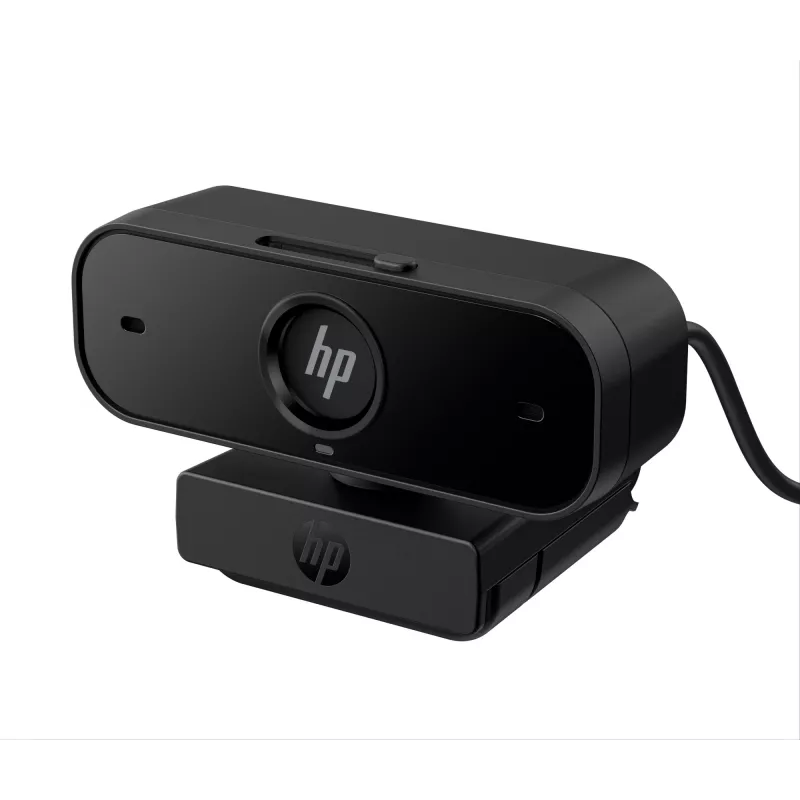 HP 435 FHD cámara web (77B10AA), 2 MP, 1920 x 1080, 30 fps, USB-A 2.0, enfoque automático, cubierta de privacidad, micrófono doble, negro