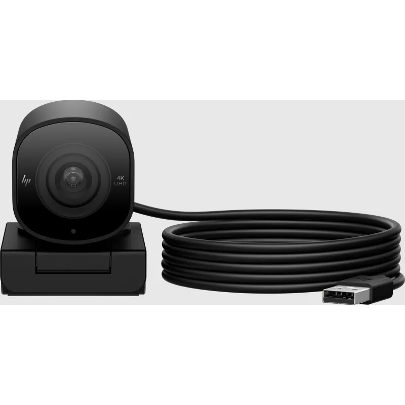 Webcam HP 965 4K Streaming, 8 MP, 3840 x 2160 píxeles, Full HD, 60 fps, 1280x720@30fps, 1280x720@60fps, 1920x1080@30fps, 1920x1080@60fps, 3840x2160@30fps, USB