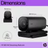 Webcam HP 965 4K Streaming, 8 MP, 3840 x 2160 píxeles, Full HD, 60 fps, 1280x720@30fps, 1280x720@60fps, 1920x1080@30fps, 1920x1080@60fps, 3840x2160@30fps, USB