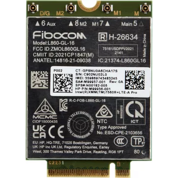 HP XMM 7560 R+ LTE-Advanced Pro WWAN, China, Empresa, -20 - 65 °C, -40 - 85 °C, Windows 10, Windows 11, 42 mm