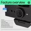 Webcam HP 620 FHD, 4 MP, 1920 x 1080 píxeles, Full HD, 60 fps, 720p, 1080p, 5x