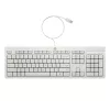 HP 225 Conjunto de ratón y teclado con cable, tamaño completo (100%), con cable, USB, Blanco, ratón incluido