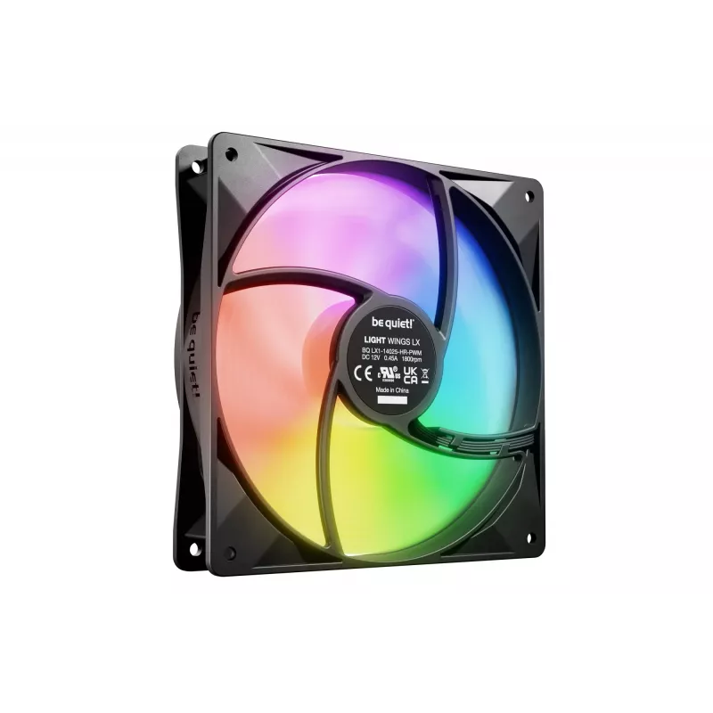 be quiet LIGHT WINGS LX 140mm PWM High Speed Pack de 3 Negro Ventilador para carcasa de PC 14 cm 3 uds.
