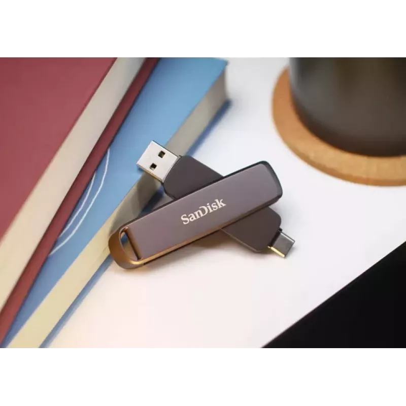 WESTERN DIGITAL SanDisk Extreme Pro Dual Drive – 512 GB Memoria USB – Carcasa de metal 1000/900 MB/s