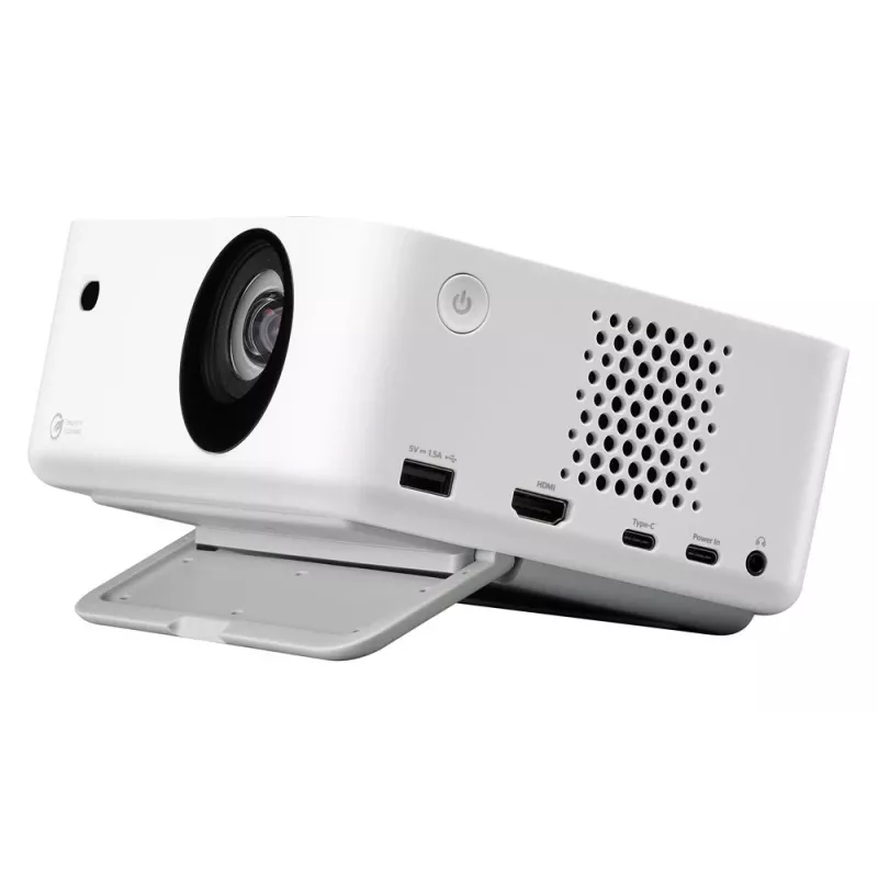 Proyector DLP láser portátil de corta distancia Optoma ML1080ST, Full HD 1920x1080, 1200 lm, USB-C, IPX5, blanco
