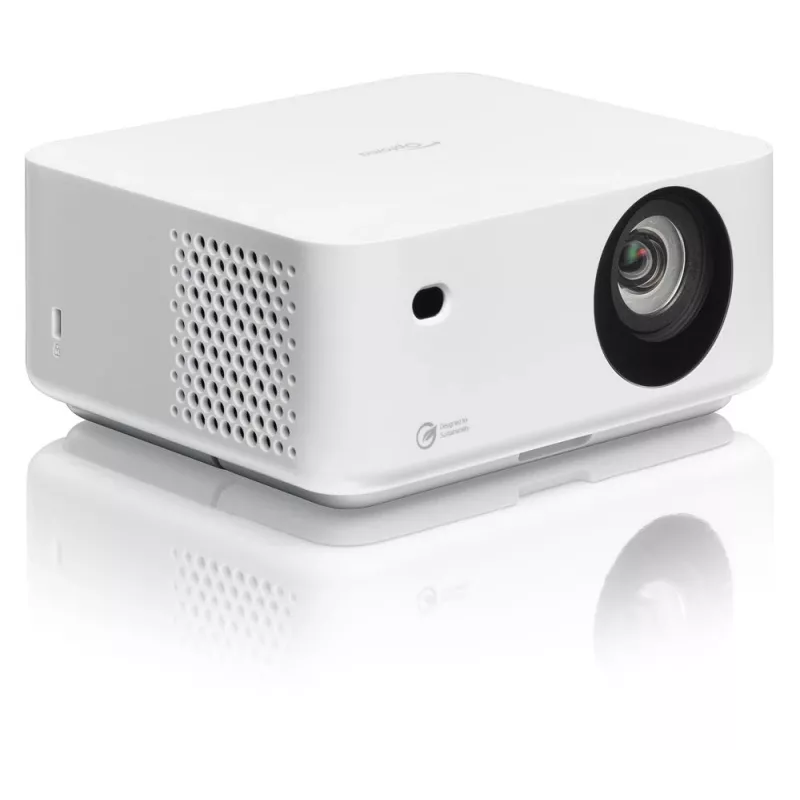 Proyector DLP láser portátil de corta distancia Optoma ML1080ST, Full HD 1920x1080, 1200 lm, USB-C, IPX5, blanco